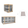 Culla, lettino e letto (4in1) legno/grigio · Crea Plus Tre C351-M5058