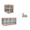 Culla, lettino e letto (4in1) legno/grigio · Crea Plus Tre C351-M5058