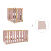 Culla, lettino e letto (4in1) legno/rosa · Crea Plus Tre C351-M5059