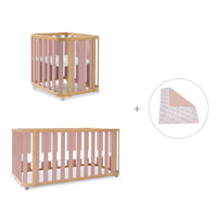 Culla, lettino e letto (4in1) legno/rosa · Crea Plus Tre C351-M5059