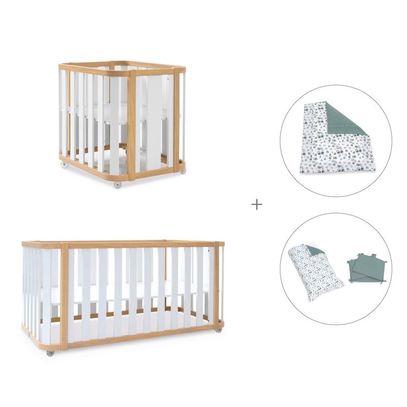 Culla, lettino e letto (4in1) legno/bianco · Crea Plus Tre C351-M5011