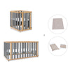 Culla, lettino e letto (4in1) legno/grigio · Crea Plus Tre C351-M5058
