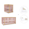 Culla, lettino e letto (4in1) legno/rosa · Crea Plus Tre C351-M5059