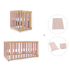 Culla, lettino e letto (4in1) legno/rosa · Crea Plus Tre C351-M5059