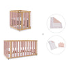 Culla, lettino e letto (4in1) legno/rosa · Crea Plus Tre C351-M5059