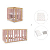 Culla, lettino e letto (4in1) legno/rosa · Crea Plus Tre C351-M5059