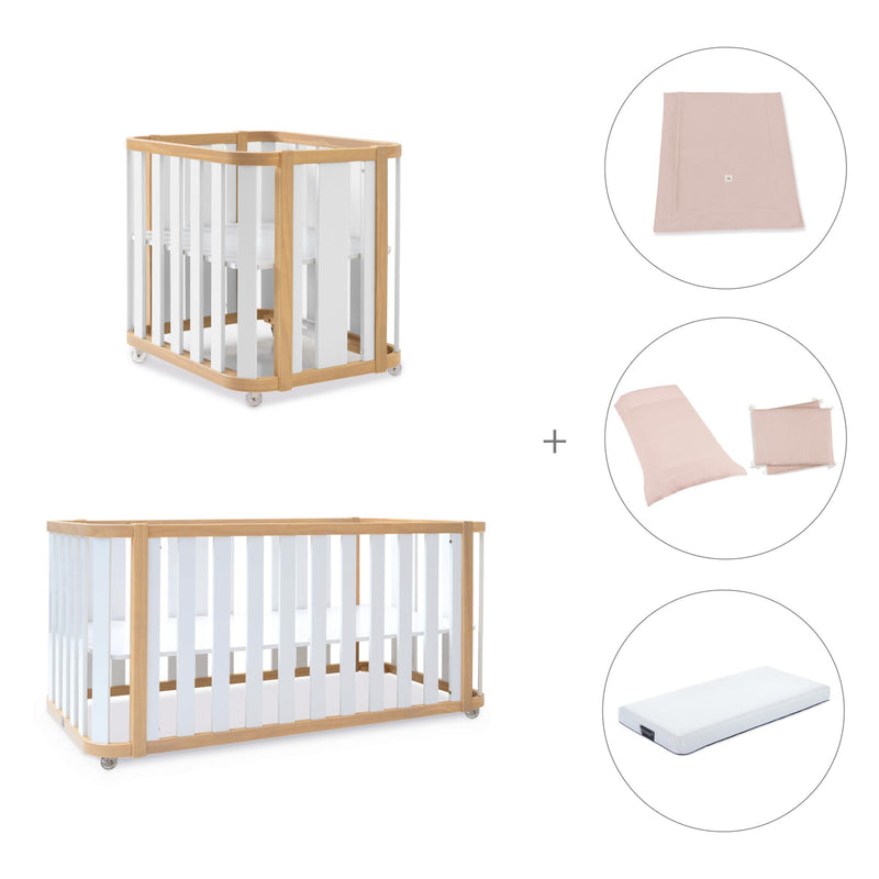 Culla, lettino e letto (4in1) legno/bianco · Crea Plus Tre C351-M5011