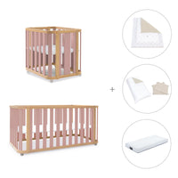 Culla, lettino e letto (4in1) legno/rosa · Crea Plus Tre C351-M5059