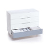 Cassettiera bambini (4 cassetti) stile nordico bianco · Style D247