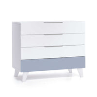 Cassettiera bambini (4 cassetti) stile nordico bianco · Style D247