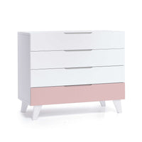 Cassettiera bambini (4 cassetti) stile nordico bianco · Style D247