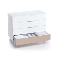 Cassettiera bambini (4 cassetti) stile nordico bianco · Style D247