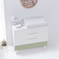 Cassettiera bambini (4 cassetti) stile nordico bianco · Style D247