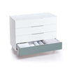 Cassettiera bambini (4 cassetti) stile nordico bianco · Style D247