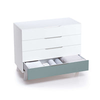 Cassettiera bambini (4 cassetti) stile nordico bianco · Style D247