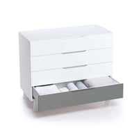 Cassettiera bambini (4 cassetti) stile nordico bianco · Style D247
