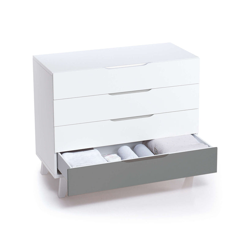 Cassettiera bambini (4 cassetti) stile nordico bianco · Style D247