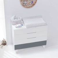 Cassettiera bambini (4 cassetti) stile nordico bianco · Style D247