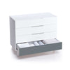 Cassettiera bambini (4 cassetti) stile nordico bianco · Style D247