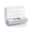 Cassettiera bambini (4 cassetti) stile nordico bianco · Style D247