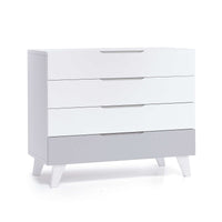 Cassettiera bambini (4 cassetti) stile nordico bianco · Style D247