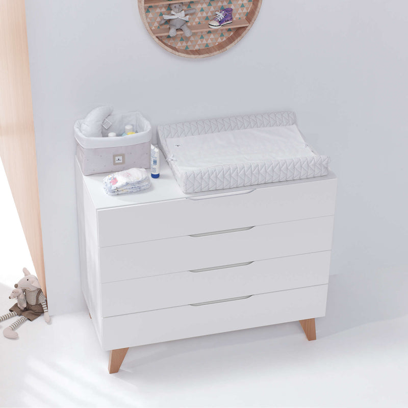 Cassettiera bambini legno (4 cassetti) stile nordico · Lifestyle D247R