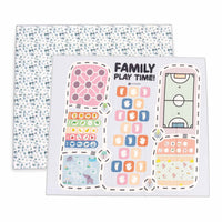 Tappeto gioco per bambini double face (200x180 cm) foglie da eucalipto · Musgo FP118
