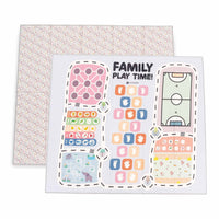 Tappeto gioco per bambini double face (200x180 cm) fiori rosa · Liberty FP132