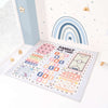 Tappeto gioco per bambini double face (200x180 cm) foglie da eucalipto · Musgo FP118
