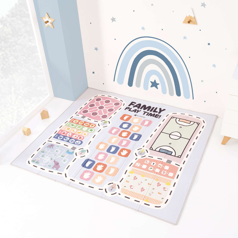 Tappeto gioco per bambini double face (200x180 cm) foglie da eucalipto · Musgo FP118
