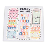 Tappeto gioco per bambini double face (200x180 cm) foglie da eucalipto · Musgo FP118
