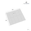 Tappeto gioco per bambini double face (200x180 cm) foglie da eucalipto · Musgo FP118
