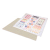 Tappeto gioco per bambini double face (200x180 cm) beige con foglie · Nandina FP116
