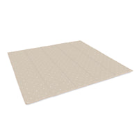 Tappeto gioco per bambini double face (200x180 cm) beige con foglie · Nandina FP116
