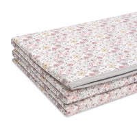 Tappeto gioco per bambini double face (200x180 cm) fiori rosa · Liberty FP132