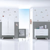 Armadio bambini (2 porte/2 cassetti) stile nordico · Style A347