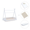 Letto Montessori bianco 70x140 cm con tessile beige · Homy