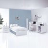 Lettino trasformabile 70x140 cm bianco/blu · Sero More Blu Denim K546-M7741