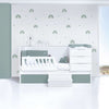 Lettino trasformabile 70x140 cm bianco/eucalipto · Sero More Eucalyptus K546-M7757