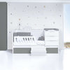 Lettino trasformabile 70x140 cm bianco/antracite · Sero More Antracita K546-M7758