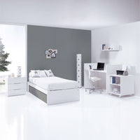 Lettino trasformabile 70x140 cm bianco/antracite · Sero More Antracita K546-M7758