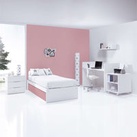 Lettino trasformabile 70x140 cm bianco/rosa · Sero More Quarzo K546-M7759