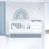 Lettino trasformabile 70x140 cm bianco/blu · Sero More Blu Denim K546-M7741