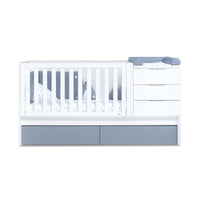 Lettino trasformabile 70x140 cm bianco/blu · Sero More Blu Denim K546-M7741