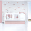 Lettino trasformabile 70x140 cm bianco/rosa chiaro · Sero More Flamingo K546-M7742