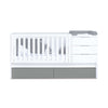 Lettino trasformabile 70x140 cm bianco/antracite · Sero More Antracita K546-M7758