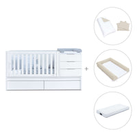 Lettino trasformabile 70x140 cm bianco · Sero More K546-M7700