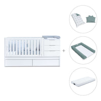 Lettino trasformabile 70x140 cm bianco · Sero More K546-M7700