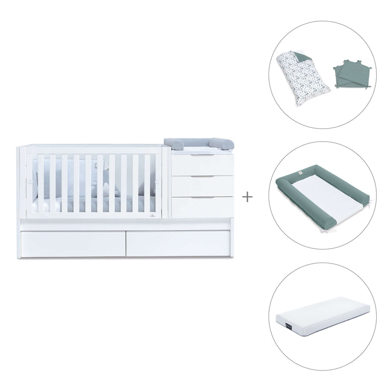 Lettino trasformabile 70x140 cm bianco · Sero More K546-M7700