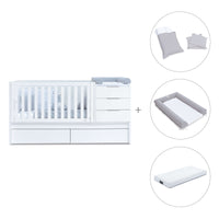 Lettino trasformabile 70x140 cm bianco · Sero More K546-M7700